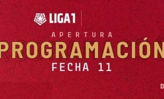 Liga 1: Conoce la programación de la fecha 11 del Torneo Apertura ...