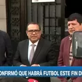 Liga 1: Gobierno dará garantías para que partidos se jueguen sin público