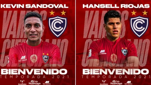 Liga 1: Kevin Sandoval y Hansell Riojas son nuevos jugadores de Cienciano