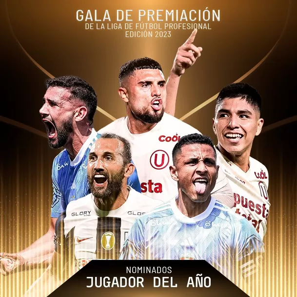 Los nominados a Mejor Jugador de la Liga 1 2023. | Fuente: @LigaFutProf