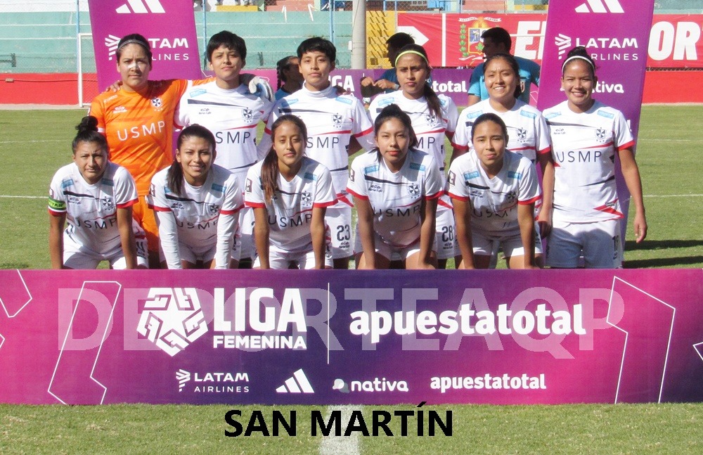 San Martín jugará en 2024 la Liga de Ascenso Femenina. | Foto: @Deporteaqp