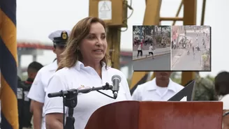 La presidenta de la República, Dina Boluarte, se volvió a referir al tema de la violencia. | Video: Canal N.