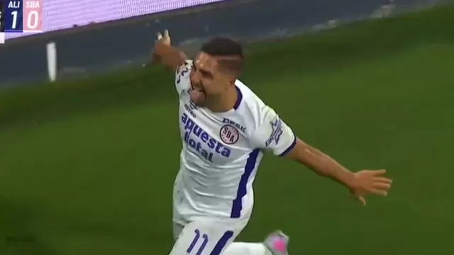 Luis Urruti anotó el empate de Sport Boys ante Alianza Lima en el estadio Alejandro Villanueva / Captura / L1 MAX