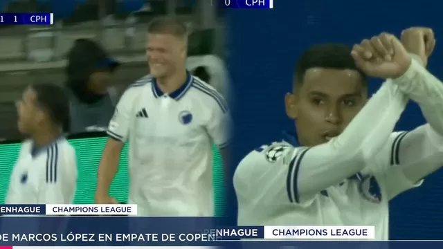 Marcos López brindó gran asistencia de Copenhague vs Basel por la Champions League / Captura / Canal N