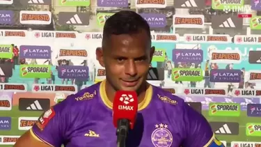 Matías Sen y su dedicatoria a su padre tras anotarle a Universitario / Foto: L1 MAX Matías Sen y su dedicatoria a su padre tras anotarle a Universitario / Foto: L1 MAX