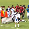 Melgar vs. Alianza Atlético: Fernández dejó la cancha en ambulancia tras un terrible choque de cabezas