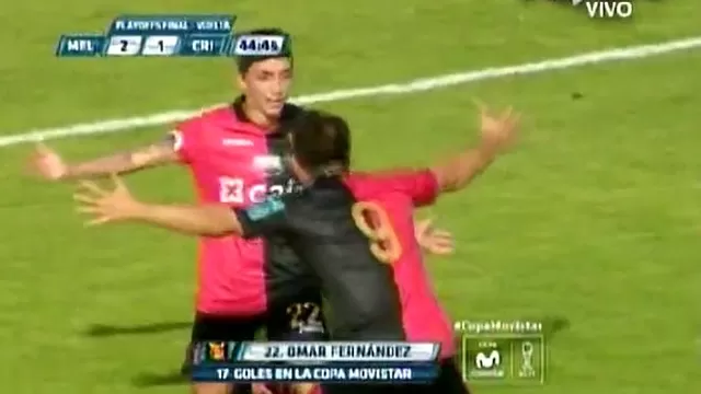 Melgar vs. Sporting Cristal: ataque letal y gol de Omar Fernández 