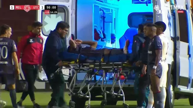 Paolo Reyna se fue llorando tras su lesión en el tobillo.| Video: Liga1 MAX.