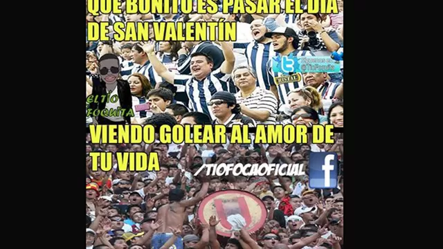 Meme sobre los triunfos de Universitario y Alianza Lima por San Valentín-foto-2