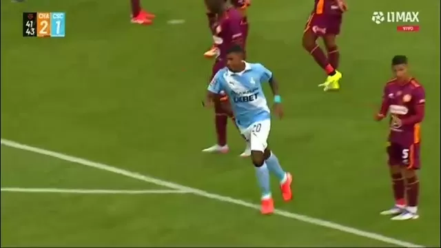 Miguel Araujo anotó un golazo de cabeza para el descuento de Sporting Cristal ante Los Chankas. | L1 MAX