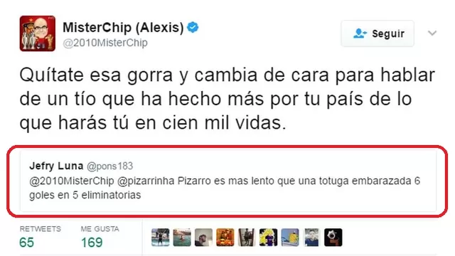 Mister Chip reprendió a hincha que criticó a Claudio Pizarro-foto-2