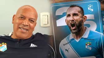 Roberto Mosquera sorprendió tras llenar de elogios a Hernán Barcos por su llegada a Sporting Cristal / Foto: X Sporting Cristal / Video: FA