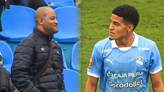 Alberto Rodríguez tuvo emotiva reacción tras debut de su hijo en Sporting Cristal / FA