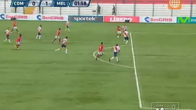 Municipal vs. Melgar: Omar Fernández marcó golazo al minuto de juego