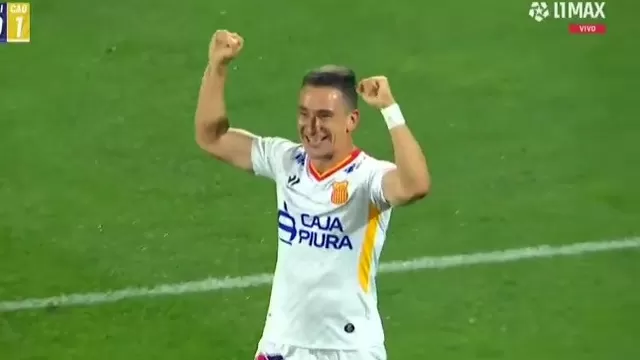 Neri Bandiera anotó el 1-0 de Atlético Grau ante Alianza Lima tras gran definición en el área / Captura / L1 MAX