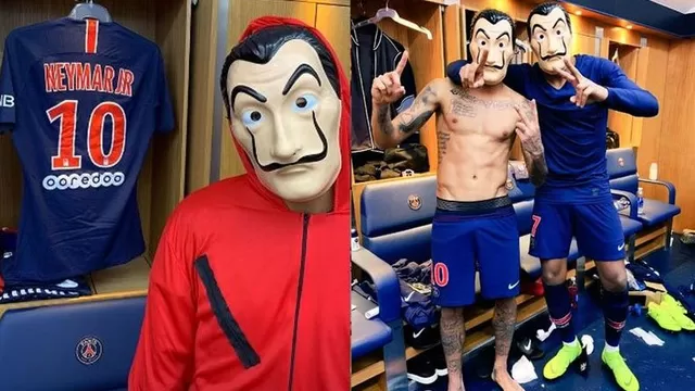 Y así lució Neymar con el disfraz de 'La Casa de Papel' | Video: PSG.