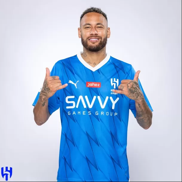 Neymar fichó por dos temporadas con el Al-Hilal. | Foto: @Alhilal_FC