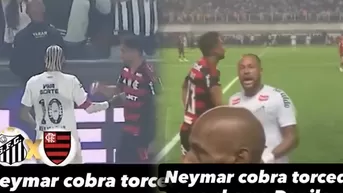 Neymar tuvo ejemplar gesto con futbolista de Flamengo: "Respeta"