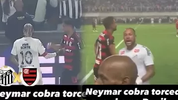 Neymar tuvo ejemplar gesto con futbolista de Flamengo: "Respeta"