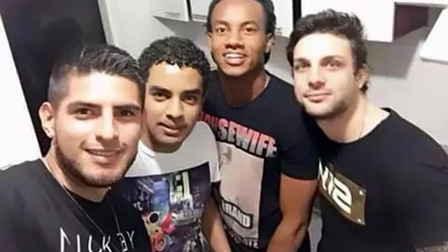 Carlos Zambrano y Andr&eacute; Carrillo junto a Nicolla Porcella. (Foto: Twitter Pablo Heredia)