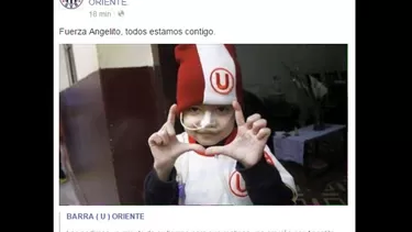 Niño Angelito une a las barras de Alianza Lima y Universitario Niño Angelito une a las barras de Alianza Lima y Universitario