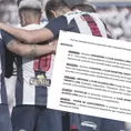 ¡Es oficial! Alianza Lima fue sancionado por no presentarse en partido contra Sporting Cristal