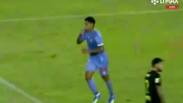 Christopher Olivares sacó un buen disparo y anotó descuento de Garcilaso 1-3 ante Universitario / Captura / L1 MAX