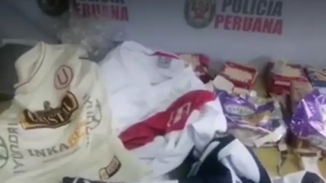 Los Olivos: Narcotraficantes usaban camisetas de la selección peruana para camuflar droga