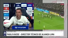 Pablo Guede sobre el momento de Alejandro Duarte en Alianza Lima: "Te equivocas y..."