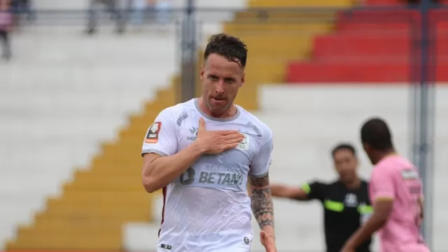 Lavandeira marcó el segundo tanto de Melgar de Arequipa ante Bosy. | Foto: Liga 1