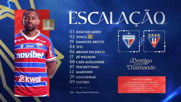 Once de Fortaleza. | Fuente: @FortalezaEC