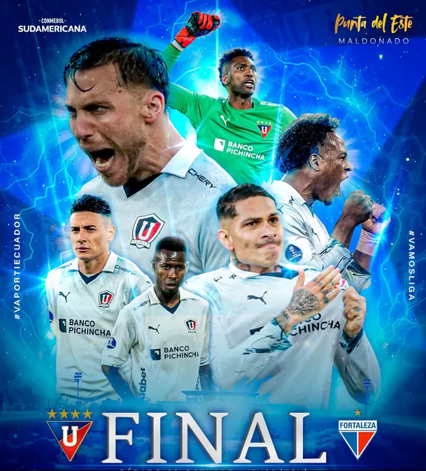 LDU vs. Fortaleza por la final de la Sudamericana 2023. | Fuente: @LDU_Oficial