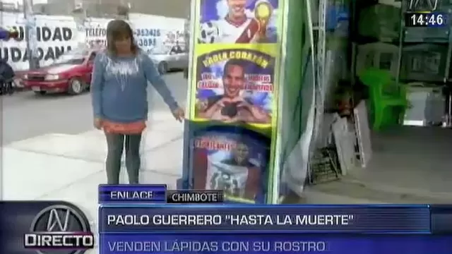 Paolo Guerrero: en Chimbote venden lápidas con el rostro del delantero