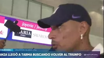 Paolo Guerrero se pronunció previo al partido de Alianza Lima ante ADT en la ciudad de Tarma / Captura / Canal N