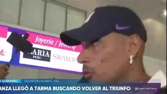 Paolo Guerrero confía en triunfo de Alianza Lima vs ADT en Tarma