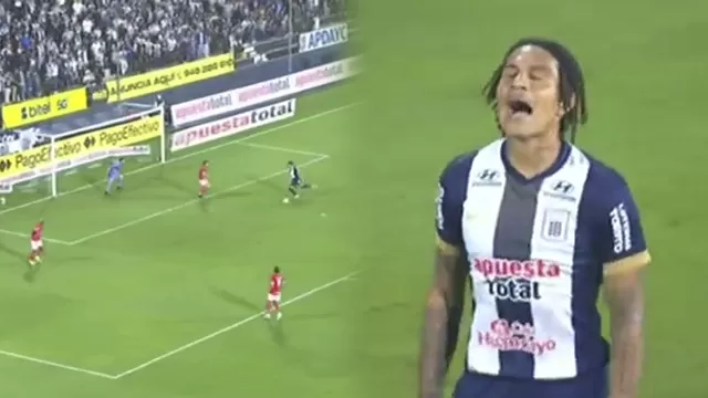 Paolo Guerrero definió mal y no pudo poner el primero de Alianza Lima en Matute / L1 MAX
