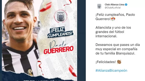 Saludo Alianza Lima