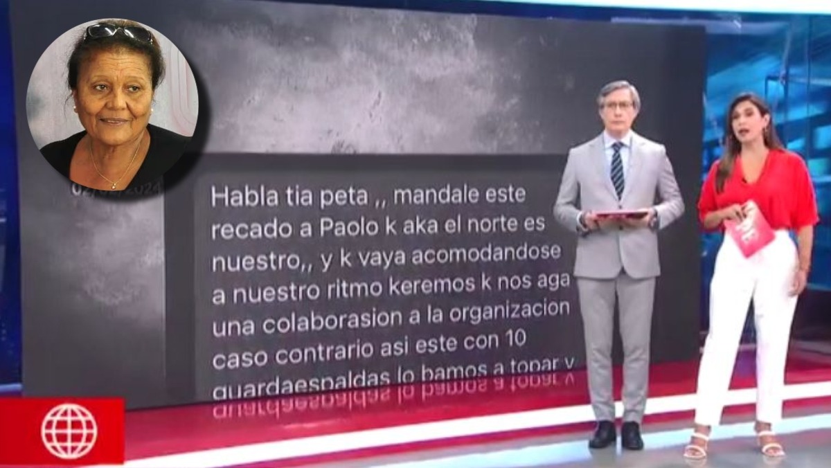 América Noticias mostró los chats extorsivos a la madre de Paolo Guerrero. | Fuente: América Noticias