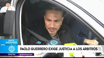 Paolo Guerrero exige justicia a los árbitros de la Liga1