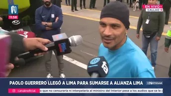 Paolo Guerrero llegó a Lima: "Arriba Alianza toda la vida"