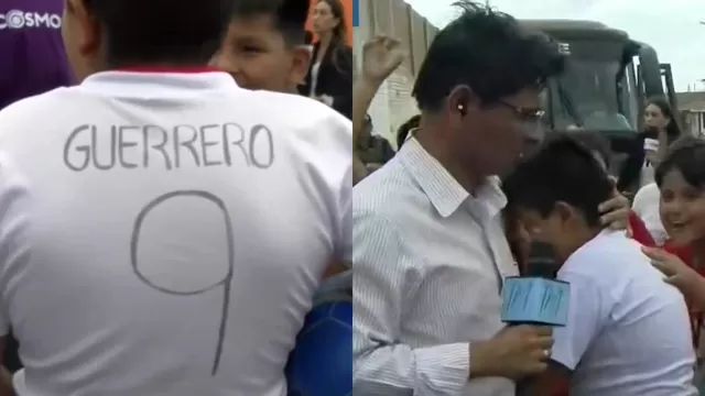 Paolo Guerrero: Niño rompió en llanto en la Villa Poeta de César Vallejo