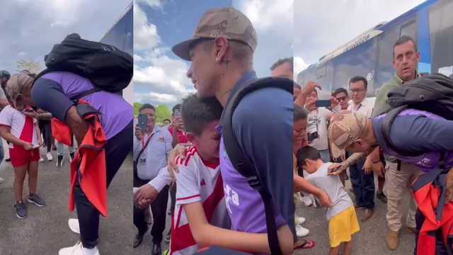 Paolo Guerrero y su enorme gesto con niños al llegar a Tarapoto