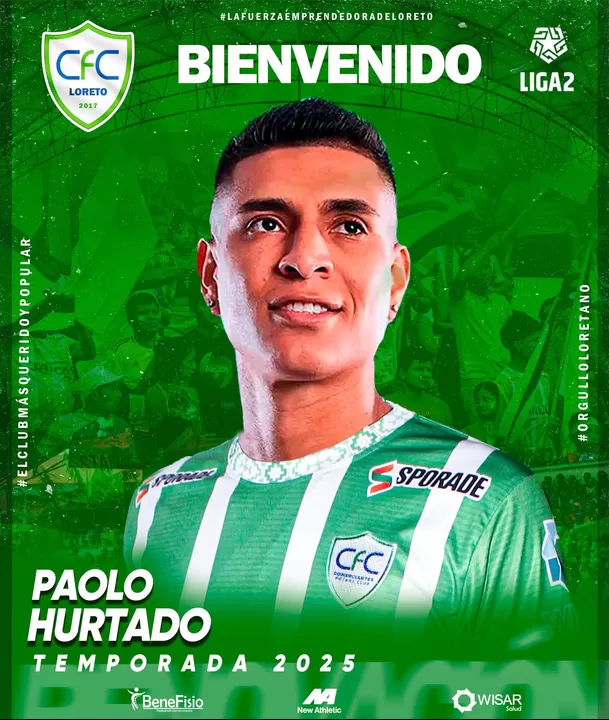 Paolo Hurtado jugará en Comeriantes FC de la Liga 2
