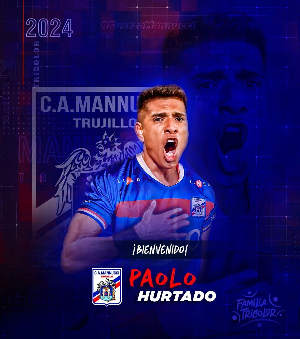 Paolo Hurtado jugará en Mannucci. | Fuente: @camannucci