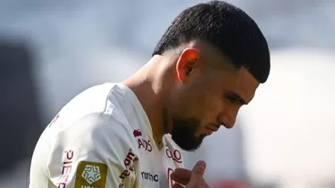 Rodrigo Ureña fue cambiado durante el entretiempo en el duelo entre Universitario ante Palmeiras por Copa. 
