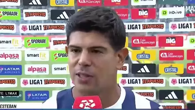 Esteban Pavez declaró tras el triunfazo de Alianza Lima 1-0 sobre ADT por la fecha 10 del Torneo Apertura / Canal N
