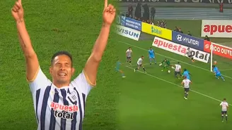 Renzo Garcés anotó su primer gol con camiseta de Alianza Lima / Foto: Captura L1 MAX / Video: L1 MAX