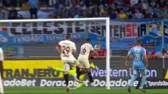 Pérez Guedes marcó el 1-1, pero el gol se anuló por evidente mano