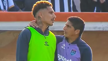 Paolo Guerrero se negó a ingresar al campo cuando se disputaba el encuentro entre UCV y Alianza Lima / Captura L1MAX