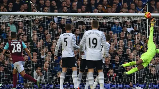 Premier League: pintura de gol de Lanzini en el West Ham vs. Everton